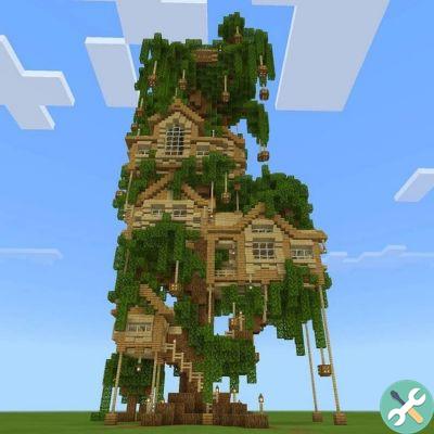 Como construir uma casa no ar ou no céu em Minecraft A melhor casa!