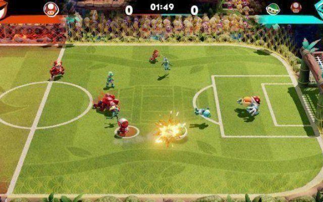 Mario Strikers Battle League Football Preview : jouons. Coup de pied. Encore!