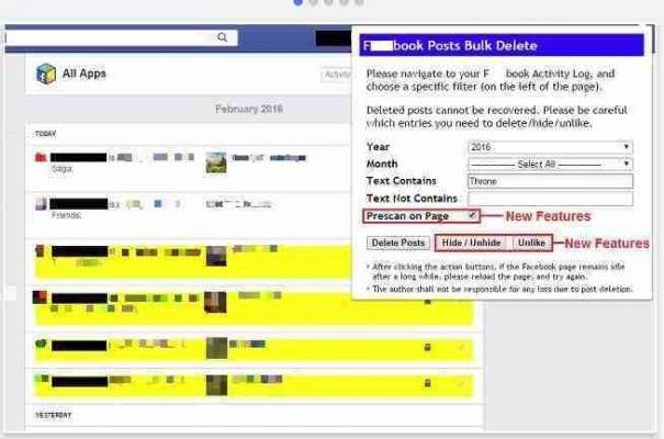 How to quickly delete a lot of old Facebook posts