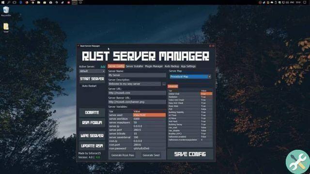 How to create your own server or server in Rust - Rust Server Manager