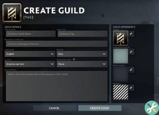 How to create a squad, squad or clan in Dota 2 to play with my friends - Complete guide