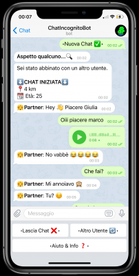 ChatIncognitoBot: the telegram bot for anonymous chats with girls and boys