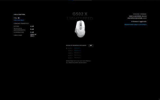 Recensione Logitech G502 X Lightspeed
