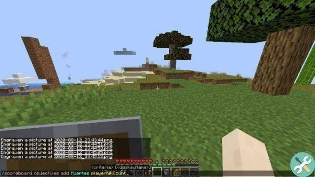 How to make, put and use a scoreboard in Minecraft to see life - Minecraft scoreboard