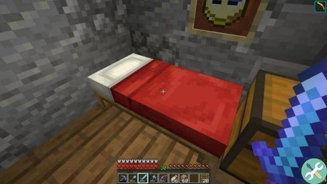 Como fazer uma cama e uma cama secreta no Minecraft de qualquer cor