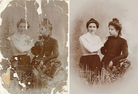 Restoring old photos: 3 steps to recover family photos