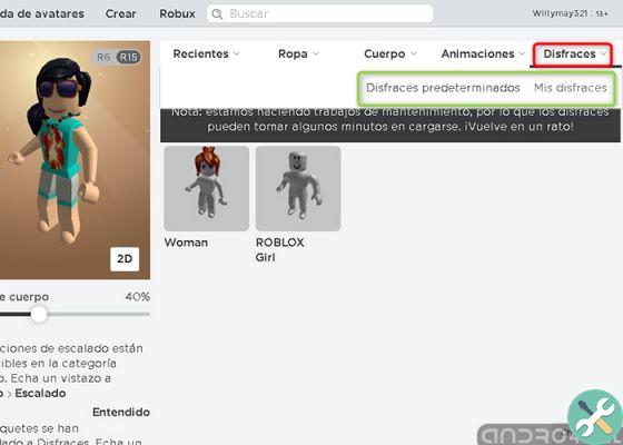 How to create an avatar in roblox and change its appearance