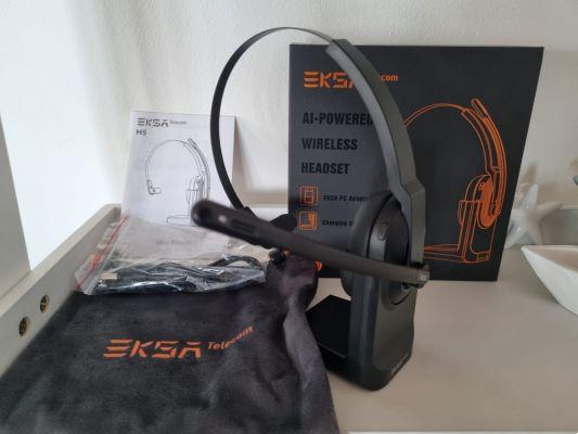 Revisão do EKSA H5: os novos fones de ouvido Bluetooth para o trabalho