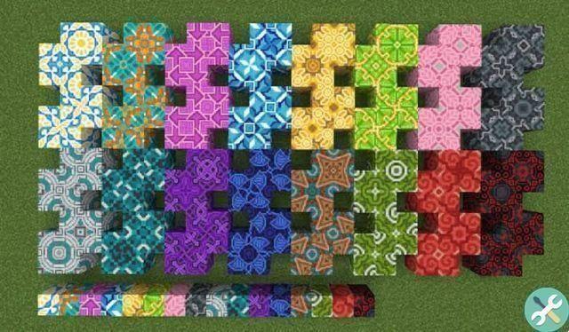 How to make tiles in Minecraft? - Glazed terracotta tiles