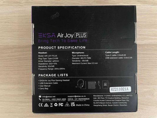 Revisión de EKSA E3Z Air Joy Plus: auriculares económicos para juegos