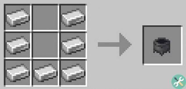 How to make a cauldron in Minecraft to create all the potions inside it?