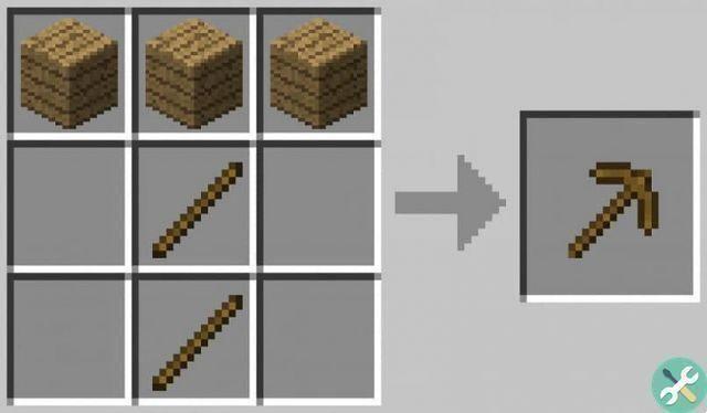 Como fazer ferramentas básicas de madeira no Minecraft passo a passo?