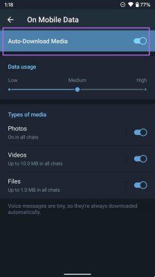 Cómo evitar que Telegram guarde fotos y videos