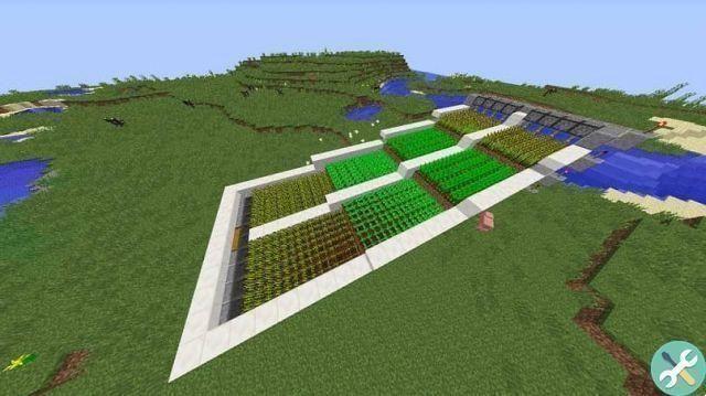 How to create an automatic garden in Minecraft? - Automatic crops